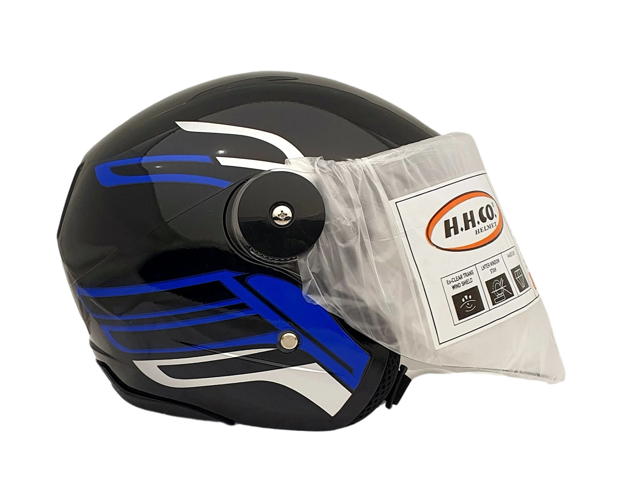 CRUSH 40 BLACK BLUE SHINE Helmet Featured View